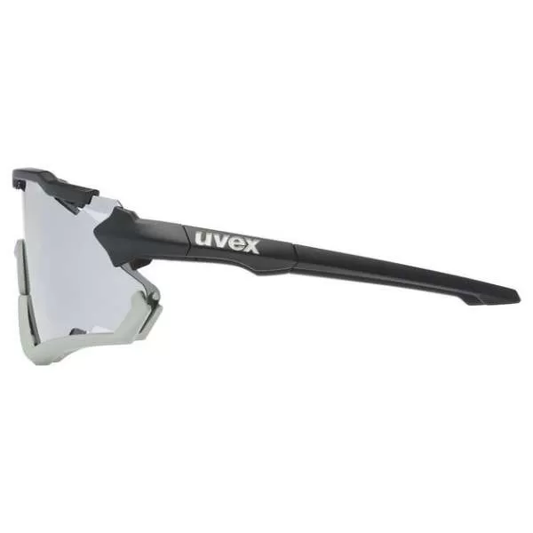 Uvex Sportstyle 228 Sportbrille - Black Sand Mat Mirror Silver