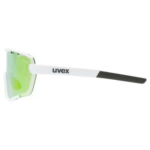 Uvex Sportstyle 236 Sportbrille Set - White Mat Mirror Green, Clear