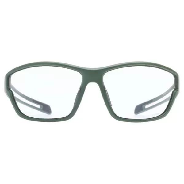 Uvex Sportstyle 806 Variomatic Sun Glasses - Moss Mat Mirror Smoke
