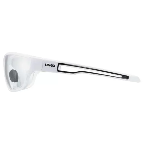 Uvex Sportstyle 806 Variomatic Sun Glasses - White Mirror Smoke