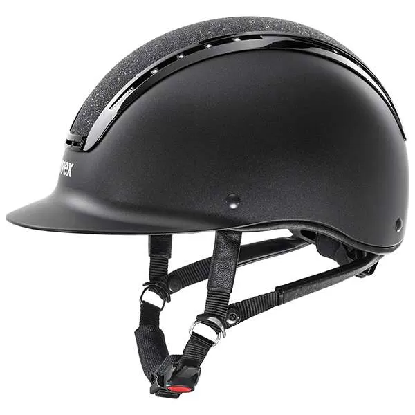 Uvex Suxxeed Starshine Riding Helmet - black mat