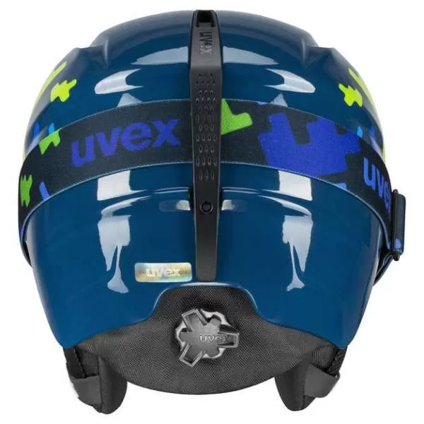 Uvex Viti Set Ski Helmet -blue puzzle