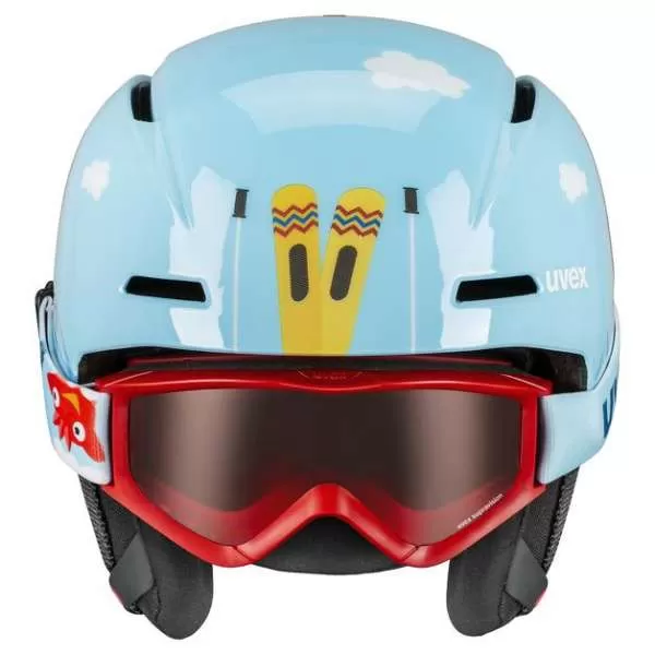 Uvex Viti Set Ski Helmet - light blue birdy