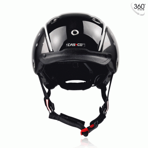 Casco Nori Einhorn Reithelm - Schwarz-Graue Reithelm - Schwarz