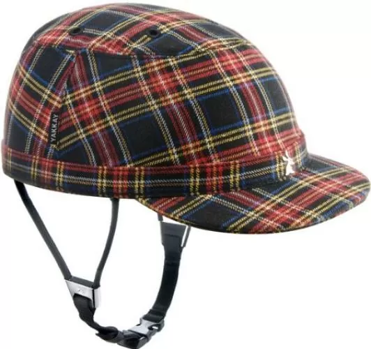 YAKKAY Helmet Black + Cover Paris Blue Red