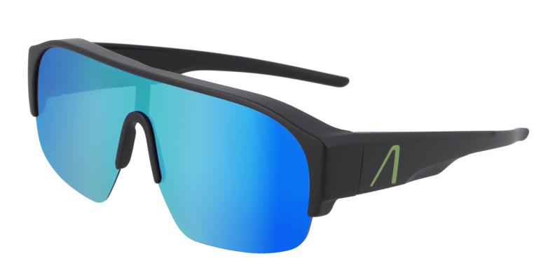 Athletes Waverider Sonnenbrille - matt black green revo mirror