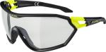 Alpina S-WAY VL+ Sportbrille - black matt-neon yellow black